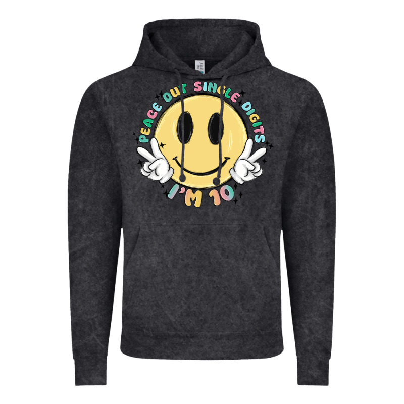 Peace Out Single Digits Im 10 Vintage Hoodie by MaliasSmallBusiness | Teevron