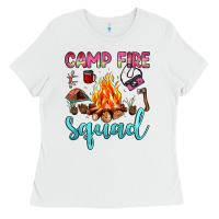 White camp fire squad Ladies Tee - JahusDesignShop
