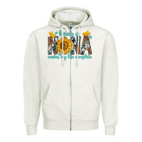 Oatmeal Heather Being a Nana Makes My Life Complete Zipper Hoodie - texasbilliewilder