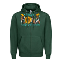 Sports Green Being a Nana Makes My Life Complete Zipper Hoodie - texasbilliewilder