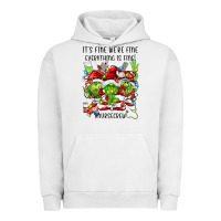 Pigment Lunar Rock it's fine we're fine everythıng is fine! nursecre Urban Hoodie - FaDigitalArtStudio