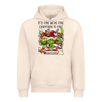 It's Fine We're Fine Everythıng Is Fine! Nursecre Urban Hoodie | Teevron