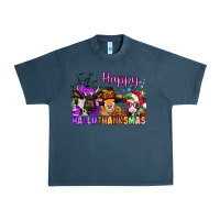 Midnight Navy happy hallothanksmas cows  nancy Urban Heavy Tee - NancyCooperArtShop