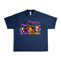 Navy happy hallothanksmas cows  nancy Urban Heavy Tee - NancyCooperArtShop