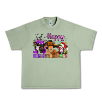 Oil Green happy hallothanksmas cows  nancy Urban Heavy Tee - NancyCooperArtShop