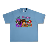 Pebble Blue happy hallothanksmas cows  nancy Urban Heavy Tee - NancyCooperArtShop
