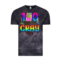 Cloud Black 100 days of cray cray Vintage Tee - MaliasSmallBusiness