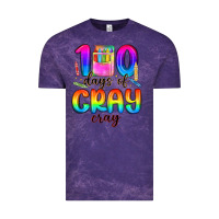 Cloud Purple 100 days of cray cray Vintage Tee - MaliasSmallBusiness