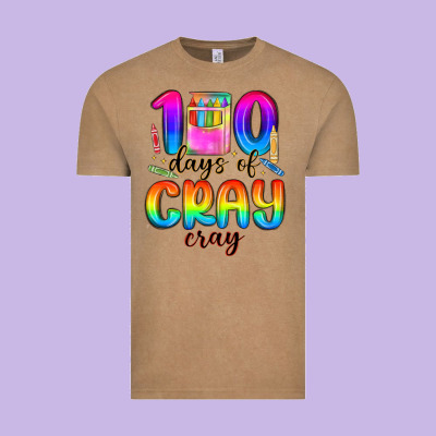 100 Days Of Cray Cray Vintage Tee Designed By Maliassmallbusiness