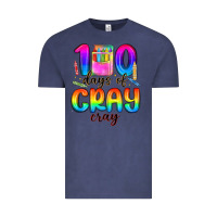 Vintage Denim 100 days of cray cray Vintage Tee - MaliasSmallBusiness