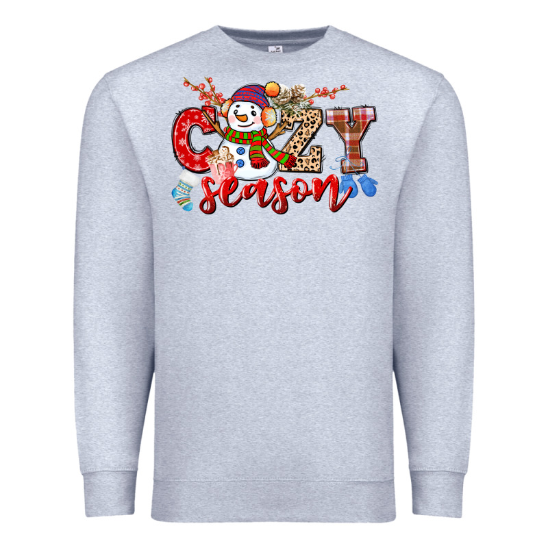 Cozy Season Snowman Premium Sweatshirt by CowGirlArtShop | Teevron