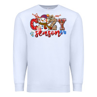 White cozy season snowman Premium Sweatshirt - CowGirlArtShop