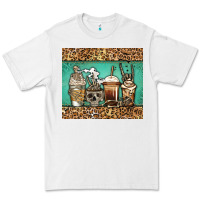 White skeleton coffee cups Premium Tee - Jasminsmagicworld