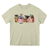 Mossy senior 2023 graduation coffee cups Heavy Core Tee - AdoDesignShop