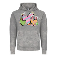 Cloud Rock easter hearts Vintage Hoodie - MaliasSmallBusiness