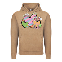 Vintage Coffee easter hearts Vintage Hoodie - MaliasSmallBusiness