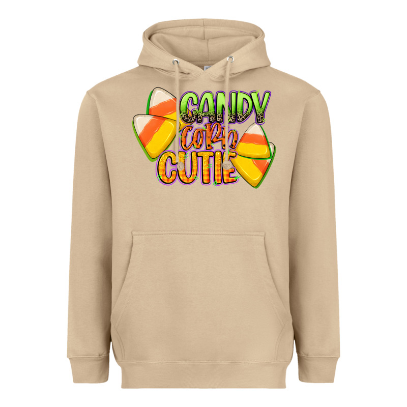 Candy Corn Cutie Heavyweight Hoodie by CowGirlArtShop | Teevron