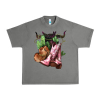 Tornado cowgirl boots hat horns cactus Urban Heavy Tee - NancyCooperArtShop