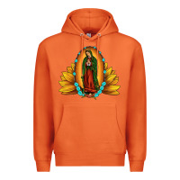 Carrot sunflower our lady of guadalupe Premium Hoodie - JahusDesignShop