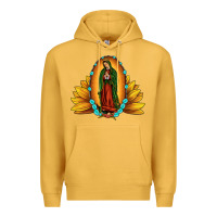 Mustard sunflower our lady of guadalupe Premium Hoodie - JahusDesignShop