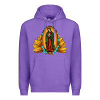 Purple sunflower our lady of guadalupe Premium Hoodie - JahusDesignShop