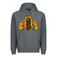 Rock sunflower our lady of guadalupe Premium Hoodie - JahusDesignShop