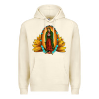 Sandshell sunflower our lady of guadalupe Premium Hoodie - JahusDesignShop