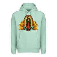 Seafoam sunflower our lady of guadalupe Premium Hoodie - JahusDesignShop