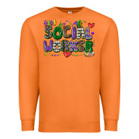Social Worker Mardi Gras Cowgirl Premium Sweatshirt | Teevron