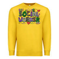 Lemon social worker mardi gras cowgirl Premium Sweatshirt - CowGirlArtShop