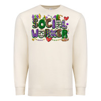 Sandshell social worker mardi gras cowgirl Premium Sweatshirt - CowGirlArtShop