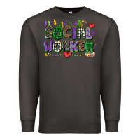 Smoke social worker mardi gras cowgirl Premium Sweatshirt - CowGirlArtShop