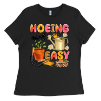 Black hoeing ain't easy Ladies Tee - Artiststas