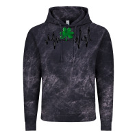 Cloud Black shamrock heartbeat Vintage Hoodie - MaliasSmallBusiness