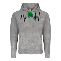 Cloud Rock shamrock heartbeat Vintage Hoodie - MaliasSmallBusiness