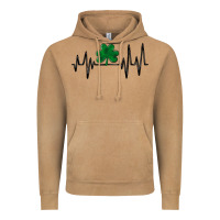 Vintage Camel shamrock heartbeat Vintage Hoodie - MaliasSmallBusiness