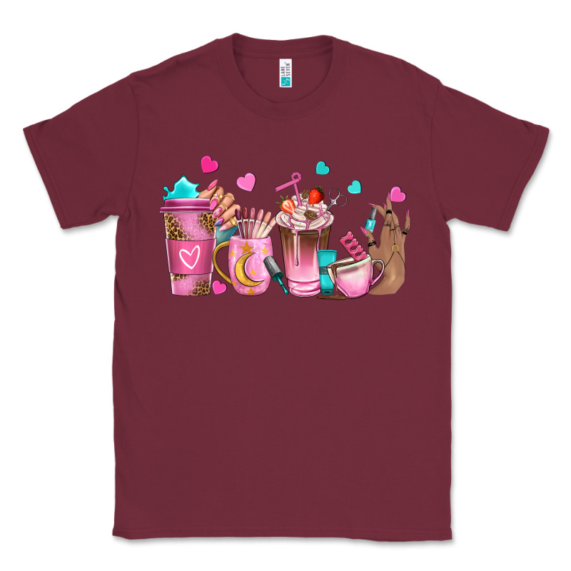 Nail Tech Coffee Cups Classic Tee by NancyCooperArtShop | Teevron