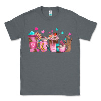 Charcoal Heather nail tech coffee cups Classic Tee - NancyCooperArtShop