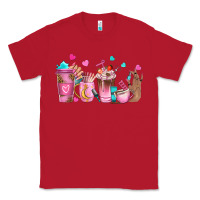 Red nail tech coffee cups Classic Tee - NancyCooperArtShop
