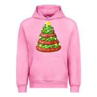 Fuchsia Pink green chocolate christmas cookie cake Urban Hoodie - FaDigitalArtStudio