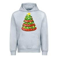 Heather Grey green chocolate christmas cookie cake Urban Hoodie - FaDigitalArtStudio