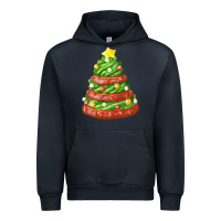 Navy green chocolate christmas cookie cake Urban Hoodie - FaDigitalArtStudio