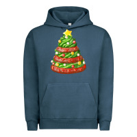 Pigment Midnight Navy green chocolate christmas cookie cake Urban Hoodie - FaDigitalArtStudio