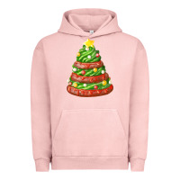 Pigment Salmon green chocolate christmas cookie cake Urban Hoodie - FaDigitalArtStudio