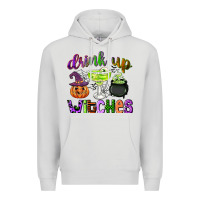 Dove Grey drink up witches Premium Hoodie - CowGirlArtShop