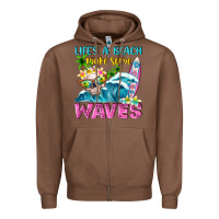 Chestnut Life's a beach make some waves Zipper Hoodie - NancyCooperArtShop