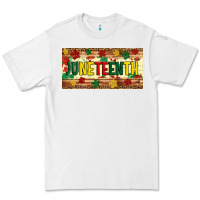 White juneteenth licence plate template Premium Tee - Artiststas