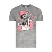 Cloud Rock skeleton girl valentine's day Vintage Tee - MaliasSmallBusiness