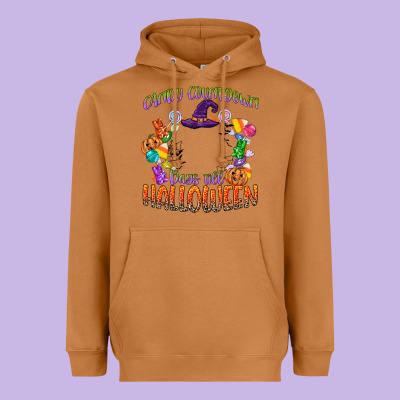 Candy Countdown Days Till Halloween Heavyweight Hoodie Designed By Cowgirlartshop