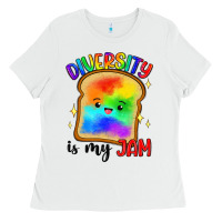 White diversity is my jam Ladies Tee - Artiststas